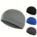 Custom Logo Outdoor Breathable High Elastic Sweat Absorption Mesh Cloth Sports Running Cycling Caps Mountaineering Skull Caps