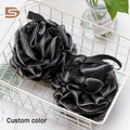 Black Color Bath Loofahs Sponge Bubble Bath Flower Scrub Shower Puff Shower Sponge Loofah Bath Ball Sponge Shower Bouquet