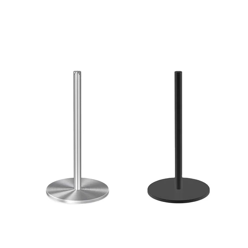Black Steel Artwork Exhibition Low Profile Pole Stand Rope Post Barrier Short Gallery Museum Stanchions With Elastic Cord