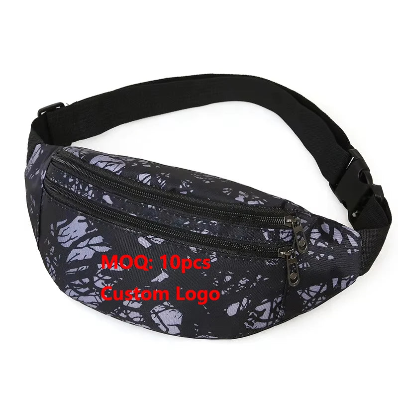 Wholesale Cheap Polyester Wear-resistant Crossbody Running Fanny Packs Adjustable Shoulder Strap Kids Waist Bags