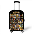 2022 New Designer Custom Elastic Polyester Suitcase Cover Protective Luggage case Cover
