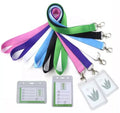 With Promotional Custom Printed Logo Neck Holder Sublimated Woven Teacher Nurse Long Polyester Lanyard