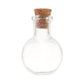Mini Transparent Glass Wishing Bottle Round Glass Bottle With Cork Small Drift Bottle