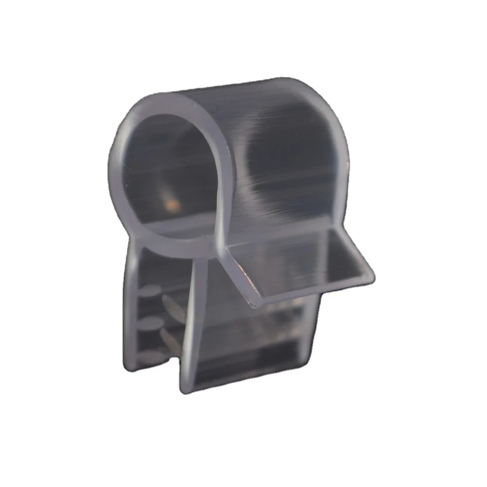 Transparent PVC Plastic Hook Promotion Display Clip Supermarket Label Holder