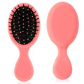 Mini Travel Bamboo ABS Disposable Hair Brush Women Girls Colorful Nylon Bristle /Dry All Hair Types Pocket Detangler Paddle