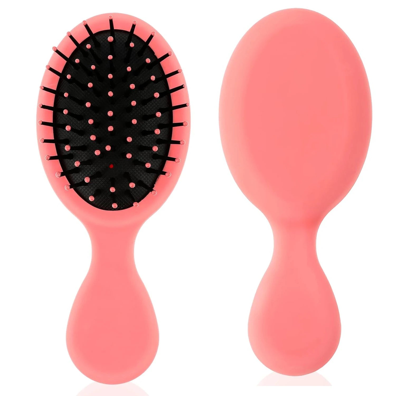 Mini Travel Bamboo ABS Disposable Hair Brush Women Girls Colorful Nylon Bristle /Dry All Hair Types Pocket Detangler Paddle