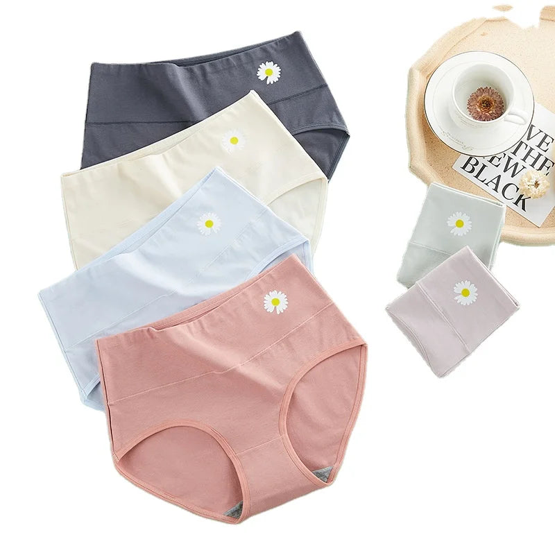 Cotton Mid Waist Breathable Lingerie Women Panties Wholesale Women Underwear