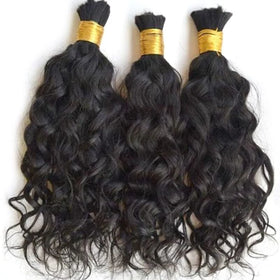 18inch 20inch 22inch Wet and Wavy Human Braiding Hair Bulk No Weft