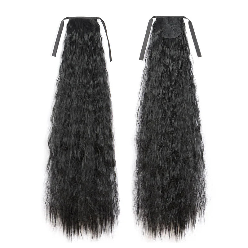 Wig Ponytail Corn Whisker Ponytail Wig Piece Women's High Temperature Silk Stretch Lace Intranet Ponytail