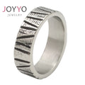 Moissanite Cuban Ring Fashion Mens Jewelry Laser Engrave Great Wall Stainless Steel Arab Men Ring Tungsten Carbide Ring