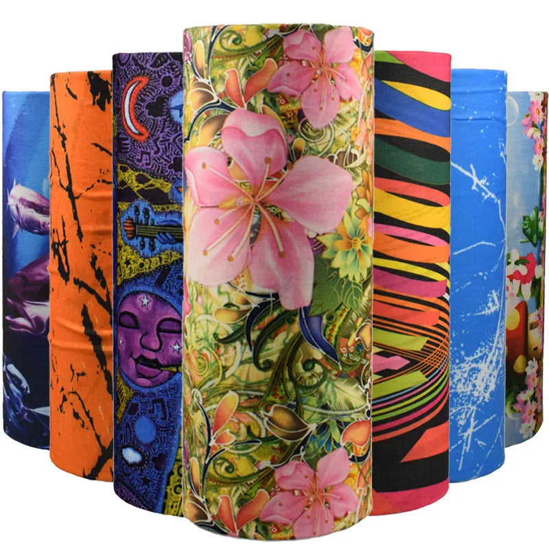 Customized Logo Digital Printing Microfiber Seamless Tube Bandana Multi-Function Magic Scarf for Business & Promotional Gifts