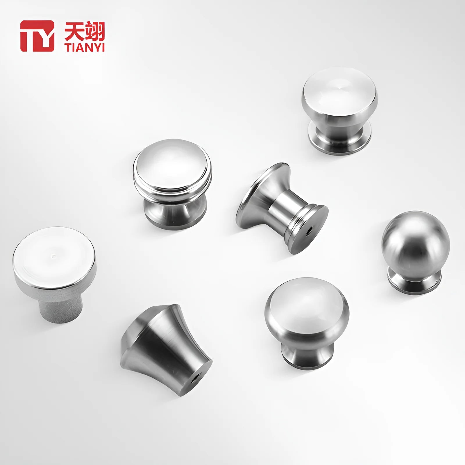 304 Stainless Steel Modern Furniture Single Hole Cabinet Door and Drawer Handle Round Single Handle