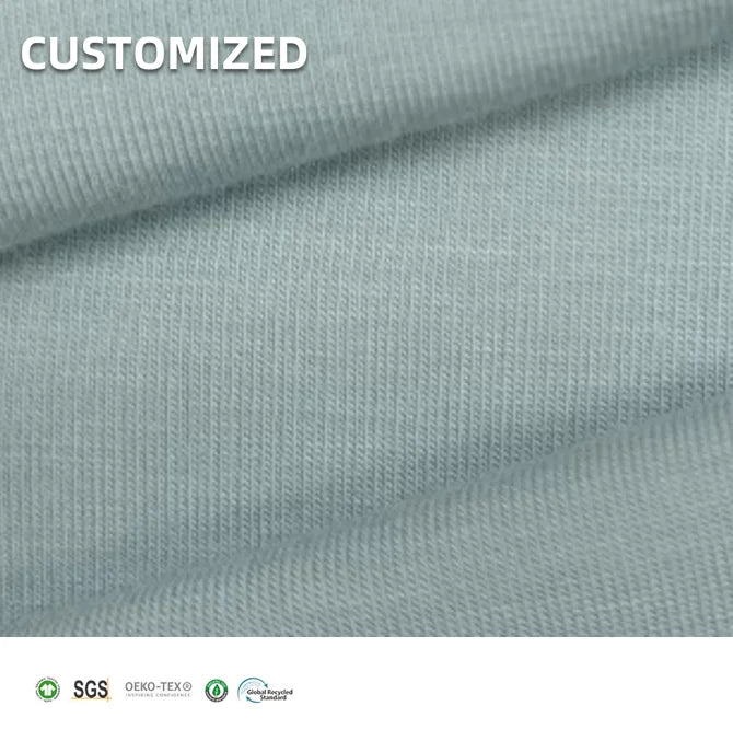 Comfortable Heat-Insulation 160gsm Sustainable 95 Cotton 5 Spandex Jersey Fabric for Shirt