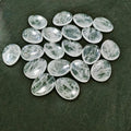 DIY Custom Colorful Natural Clear Quartz Worry Stone Tumb Stone Gemstone