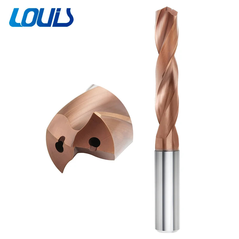5D/3D Integral Carbide Tungsten Steel Router Bit Stainless Steel Deep Hole Extension Inner Water Bit with Internal Cooling