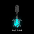 Luminous Zircon Charms Beads 925 Sterling Silver Sea Turtle Pendant Dangle Fit Charm Bracelet Jewelry DIY Accessories BSC955