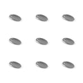 Custom Logo Stainless Steel Oval Pendant Charms for Necklace Bracelets Jewelry Making Accessories Crimp & End Beads