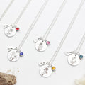 Wholesale Stainless Steel Personalized Birth Flower Necklaces Birth Month Necklace Personalized