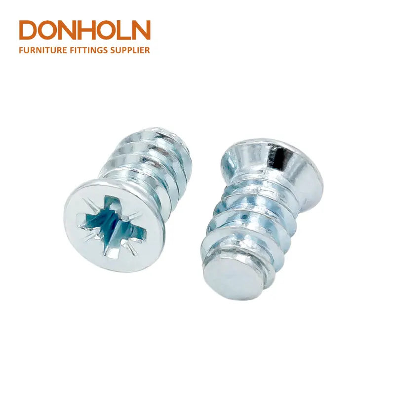 SC4950 Furniture Fittings Pozi Drive Screw Zinc Plated Flat Head Phillips Cross Euro Screw