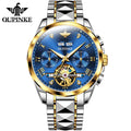 Oupinke 3186 OEM Custom Logo Stainless Steel Movement Tourbillon Watches Luxury  Waterproof Automatic Mechanical Men Wat