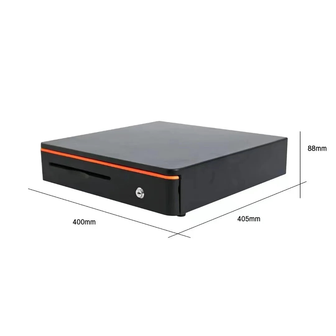 SANDU SD-405 Durable Electronic Stainless Steel POS Cash Drawer Modern Stylish Design Custom Logo Supermarkets Retailer Black
