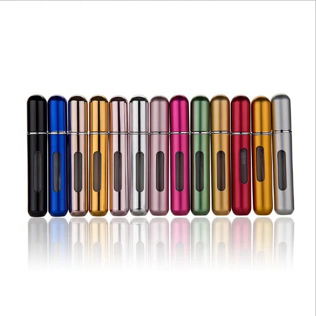 MUB - 8ml Refillable Mini Perfume Spray Bottle Aluminum Spray Atomizer Portable Travel Perfume Bottle Empty Cosmetic Container