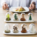 2024 New Creative Animal Kitchen Cute Forest Small Scene Dining Table Seasoning Bottle Sugar Bowl Salt Shaker 4 Packs