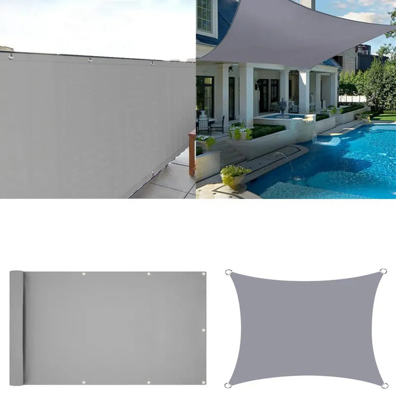 1.2x6m Heavy Duty Polyester Customizable Balcony Railing Net Rainproof Terrace Safety 95% Privacy Screen Waterproof Windproof