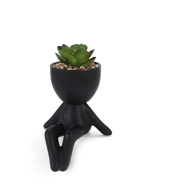 New Arrival Glazed Succulent Plant Pots Human Designed Home Decorative Vase for Garden DDP Shipping Desktop Decorative Flowerpot