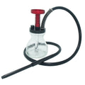 Wholesale Small Glass Hookah Shisha Mini Glass Bottle with Aluminum Stem Portable Mini Glass Chicha with Travel Bag