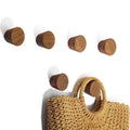 CUSTOM Wall Mounted Cone Wooden Coat Hooks for Living Room Hanging Coats Hats Wood Wall Hooks