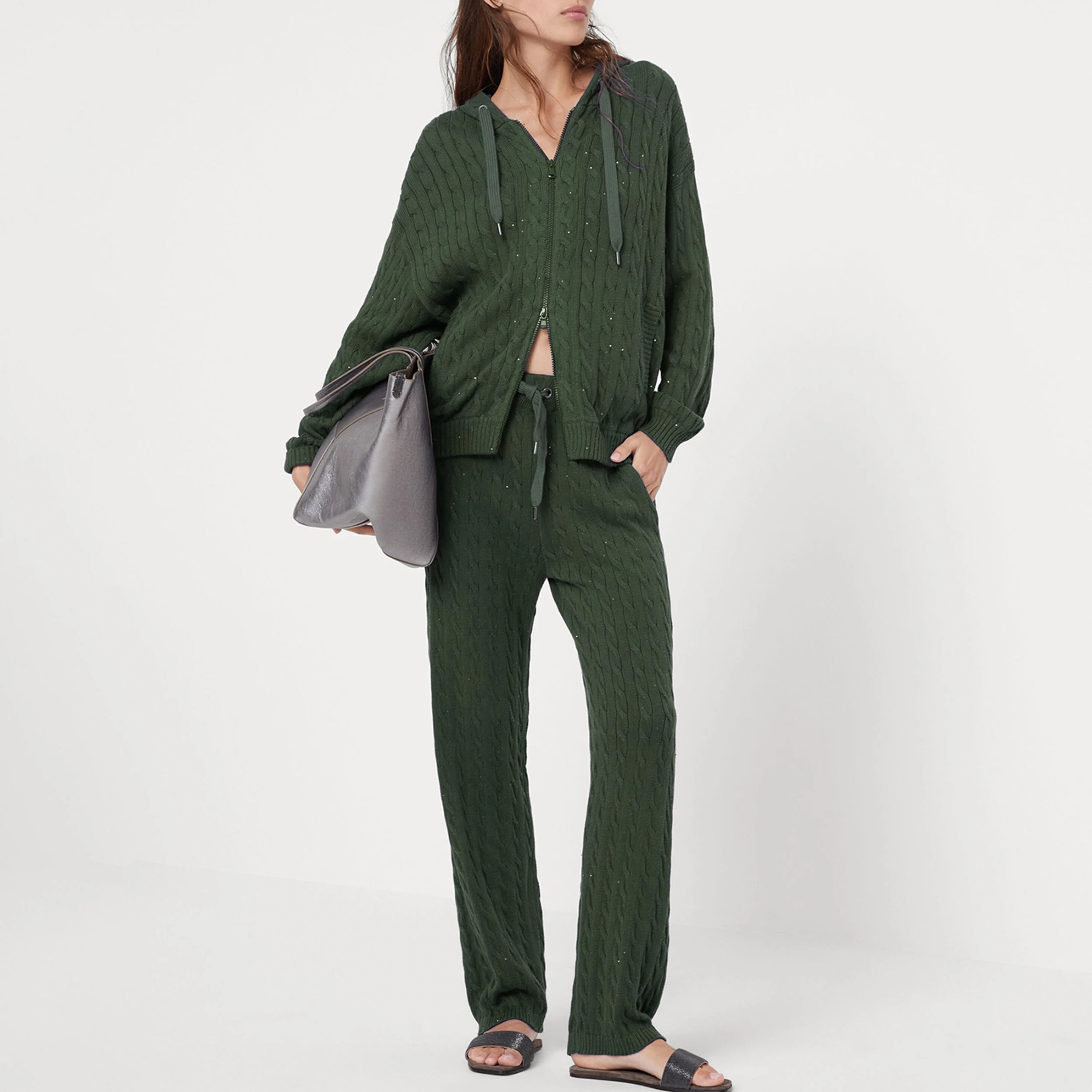 2 Piece Pants Sweater Suit Outfits Two Piece Set Women Clothing Wholesale Casual Pullover Warm Set Custom Logo Sweater Set