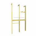 Boutique Wall Mounted  Clothing Store Display Racks Golden Shoes Display Stand Handbag Display Shelf for Shop