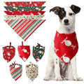100% Cotton Christmas Pet Triangle Bandana Scarf Cat Dog Bandanas