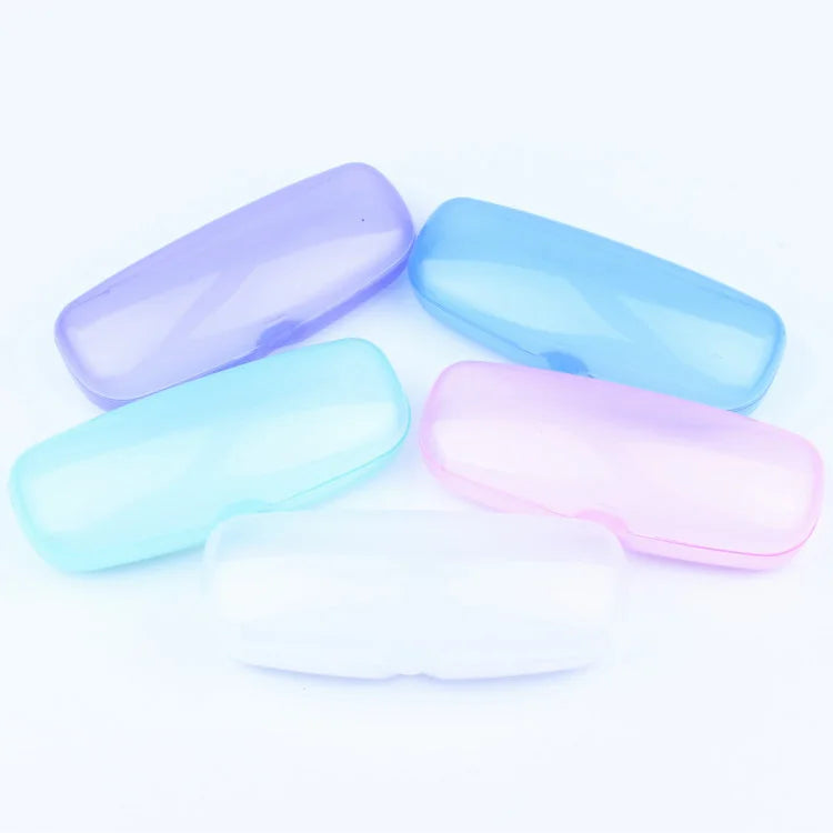Hot Sales Oversized Transparent Colorful Eyeglasses Box Recycled Plastic Sunglasses Case
