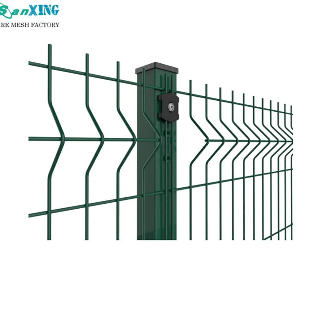 Home Outdoor Decorative 3D Curved Welded Wire Mesh Garden Fence Security Anti-Climb Waterproof Fencing Trellis Gates