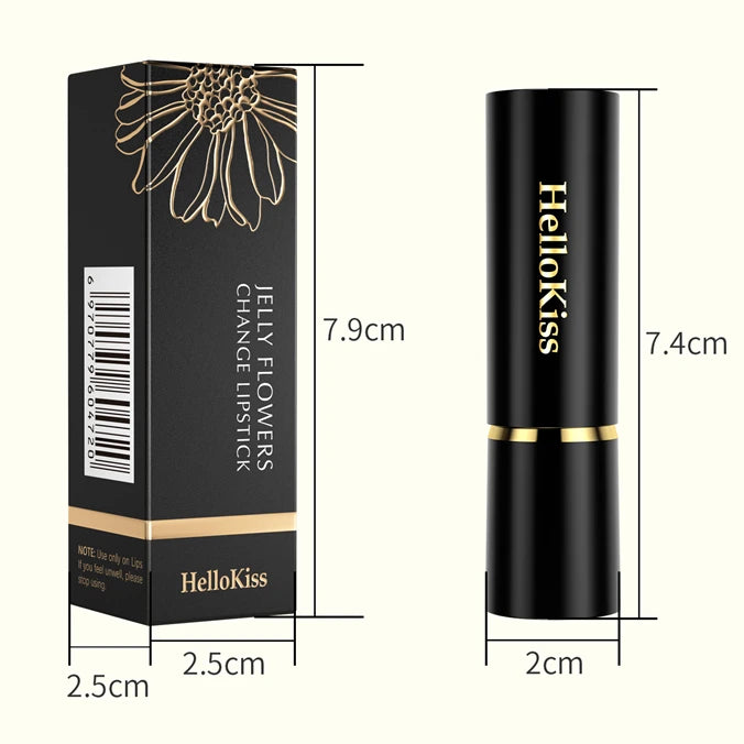 Transparent Flower No Label Lipstick Temperature Color Change Private Label Cosmetics Jelly Flower Lipstick