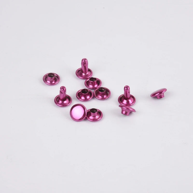 6*6mm 8*8mm Bag Leather Belt Rivet Stud Handbag Purse Metal Double Cap Rivet