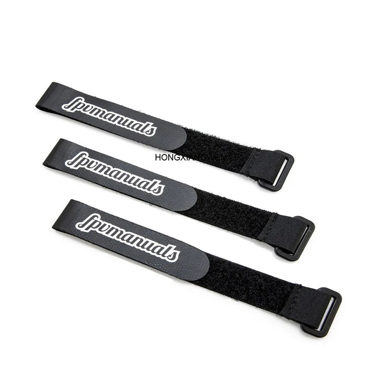 Heavy Duty Reusable Fastening Battery Strap with Plastic Buckle Non-slip Hook Loop