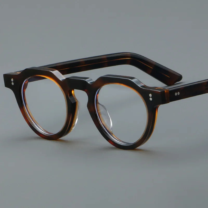2024 New Korean Style Luxury Designer Plate Optical Frame Glasses Women Men Blue Color Customized Logo Acetate Eyeglasses MegaBDM
