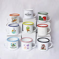 High Quality Outdoor Camping Mugs Sublimation Enamel Coffee Mugs for Gifts Promotion