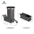 Foldable Stainless Steel Outdoor Barbecue Stove Portable Camping Wood Fire Stove