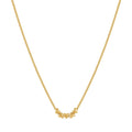 Nagosa Vintage 925 Sterling Silver 14k 18k Gold Vermeil Quintet Pruffy Star Women Necklaces