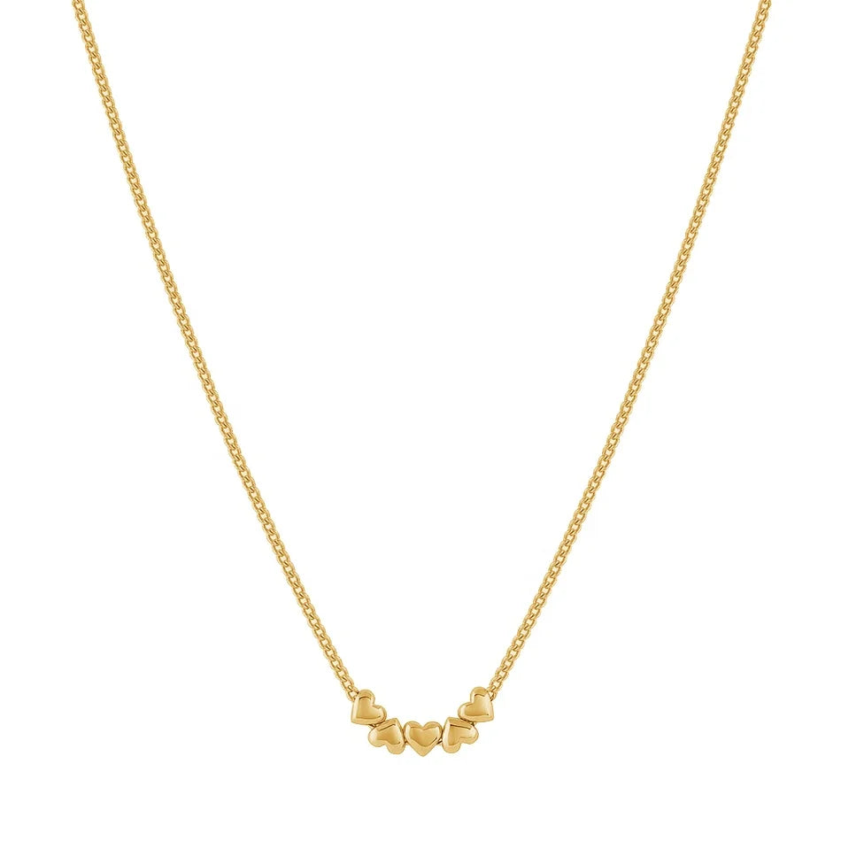 Nagosa Vintage 925 Sterling Silver 14k 18k Gold Vermeil Quintet Pruffy Star Women Necklaces