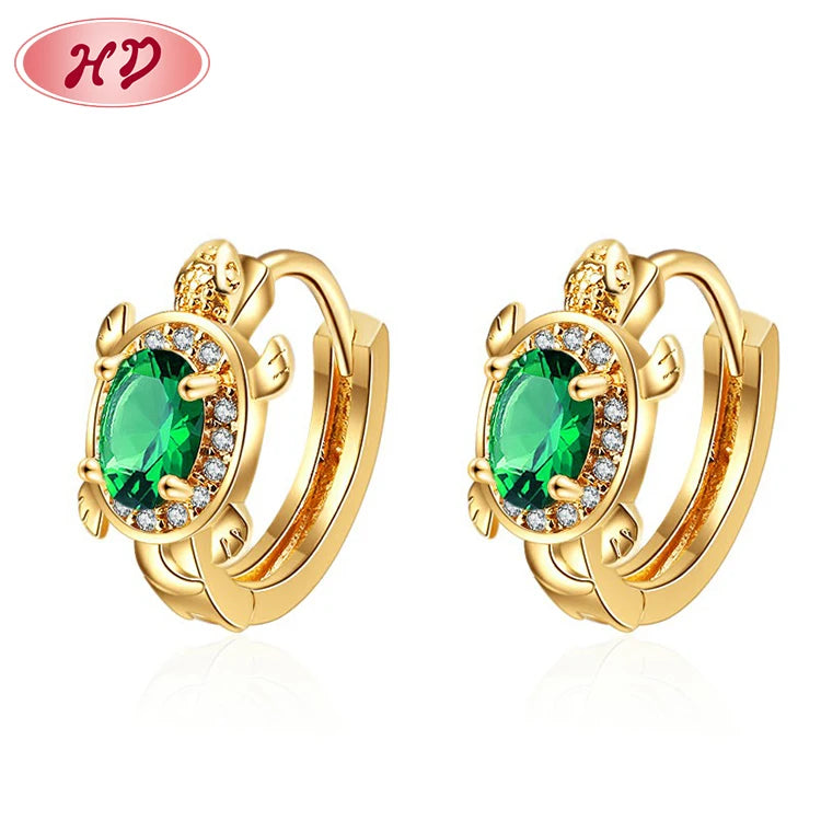 Fashion Customizable Animal Wave Iced Cz Rhinestone Hoop Earrings for Women