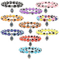 Fashion Blue Eye Evil Bead Bracelets Fatima Palm Demon Eye Beaded Bracelet for Women Men