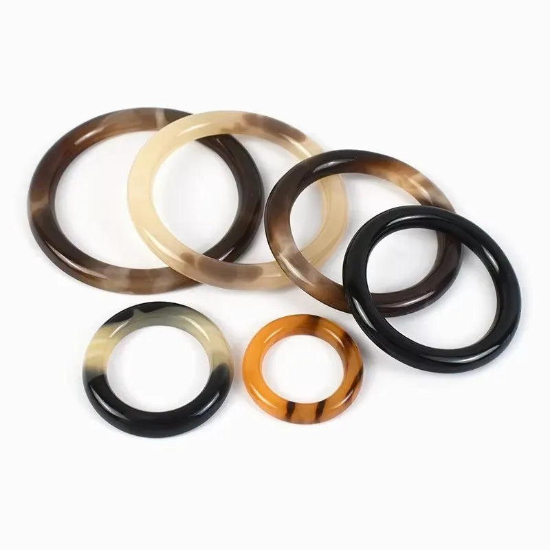 Deepeel BK089 20-50mm DIY Sewing Clothing Accessories Coat Decorative Buckles Plastic Resin Ring Adjustable O Ring Buckles