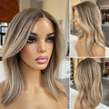 Wholesale Vendor Body Wave Highlights Color Swiss Lace Wig Glueless 13x4 Lace Wig Cuticle Aligned HD Lace Front Wig