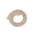 BC211  4mm  16" 18"  20"  Zircon Brass Tennis Chain 1 Row Necklace Hip Hop Bling Jewelry CZ Tennis Chain Iced Out
