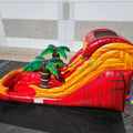 Commercial Waterslide Tropical Palm Tree Party Inflatable Water Slide for Kids Summer Fun Pool Kids and Adult